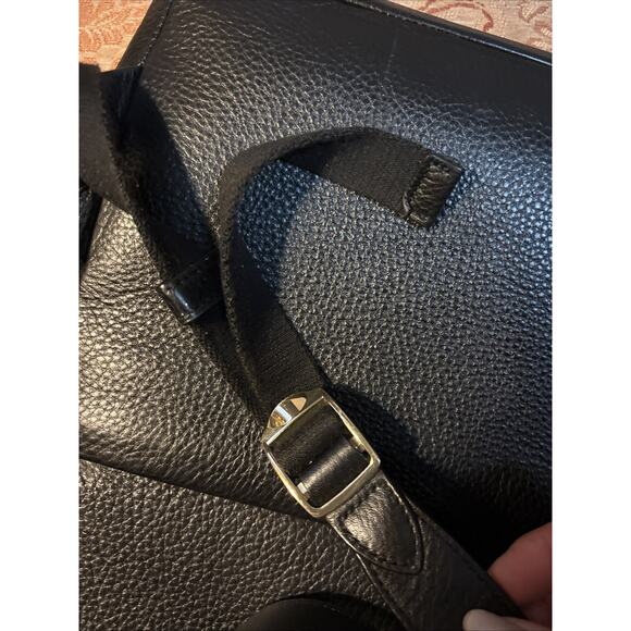 Henri Bendel Soho Black Pebble Leather Backpack Henri Bendel Soho Backpack Black main image 4